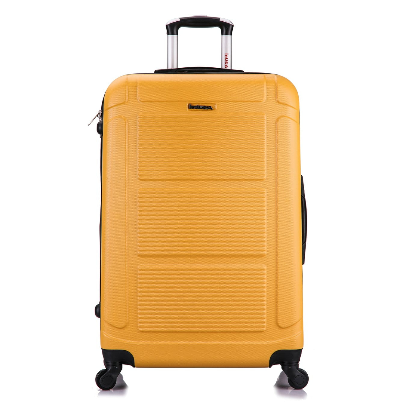 Pilot 28" Hardside Lightweight Luggage with Spinner Wheels, Handle, and Trolley, Mustard