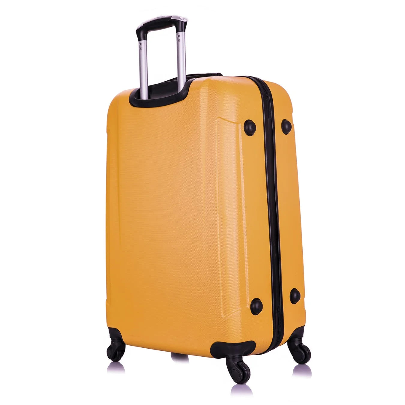 Pilot 28" Hardside Lightweight Luggage with Spinner Wheels, Handle, and Trolley, Mustard